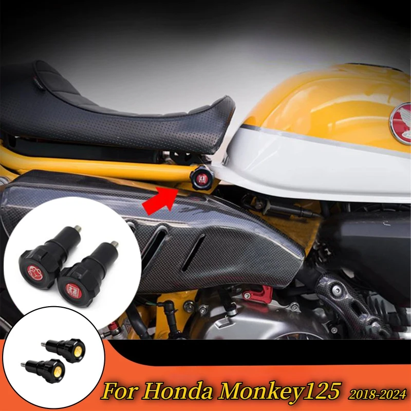 For HONDA Monkey 125 Accessories Monkey125 Seat Locking Bolt Cover 2018-2024 Modified Body Trim Cover Plug Body Plug Trim Cover