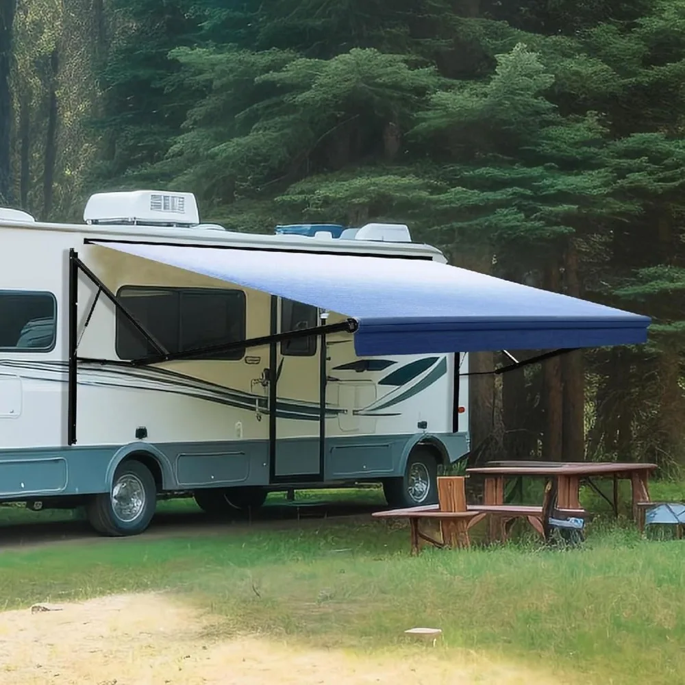 

Motorized RV Awning Complete Kit Retractable Electric Camper Awning for RV,Trailers,Toy Haulers,Motohome RV Trailer Awning