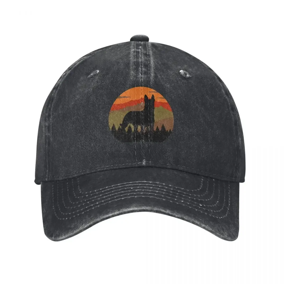 

2025Vintage Country Belgian Malinois Distressed Retro Forest Gift Baseball Cap New In Hat Sunhat Gentleman Hat Men's Hats Women'