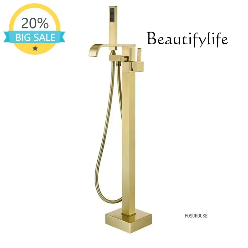 

НОВЫЙ современный напольный смеситель для ванной комнаты, смеситель для ванны, смеситель для душа с горячей и холодной водой, смеситель для ванны, водопад, напольная подставка