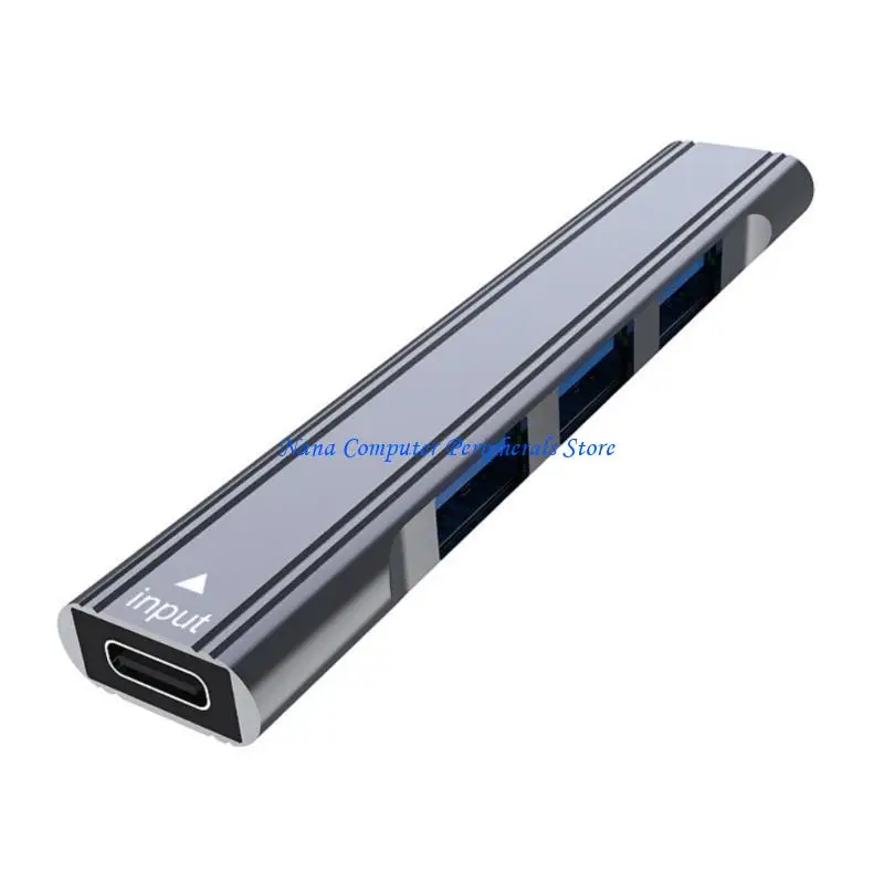 F68C 4 Port USB 2.0 Hub USB Port Hub USB C Splitter For PC Laptop Accessories Multiport HUB 4 In 1 USB3.0 2.0