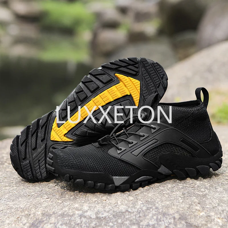 Men Breathable Vulcanized Shoes 2024 Summer Leisure Mesh Breathable Men Anti Slip and Water Wading Outdoor Sports Shoes