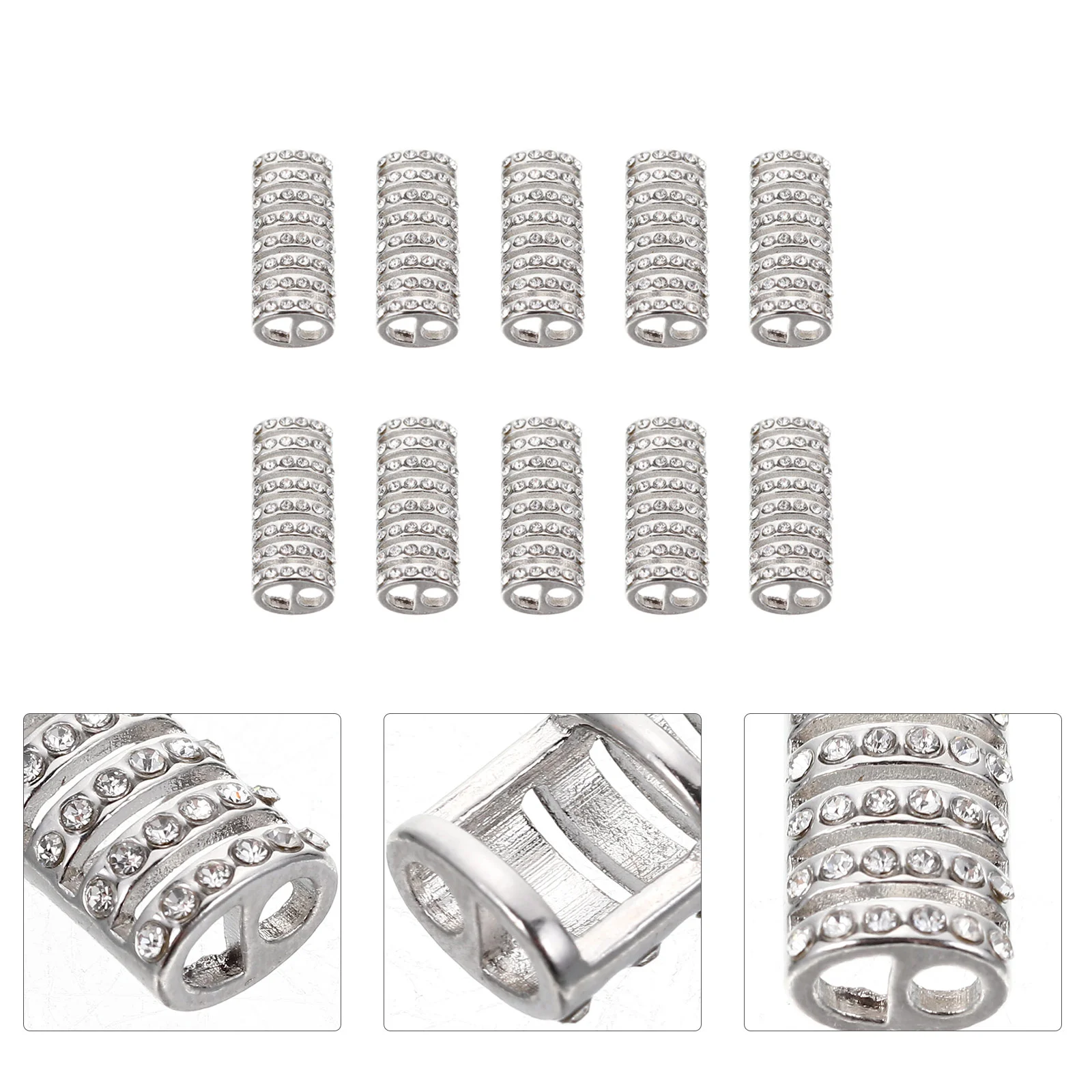 

10 Pcs Accessories Strap Connector Adapter Tube for Jewelry Making Alloy Decorative Watch