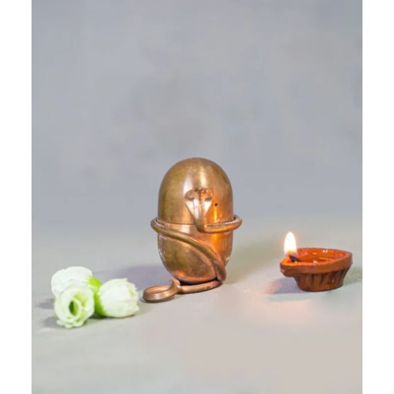 Handmade Copper Snake‑Wrapped Container Traditional Yoga Ritual Storage Vessel Vintage Hand Crafted Home Decor Ornament