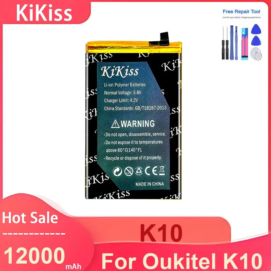 

Аккумулятор для мобильного телефона KiKiss для Oukitel K10, K10, 12000 мАч