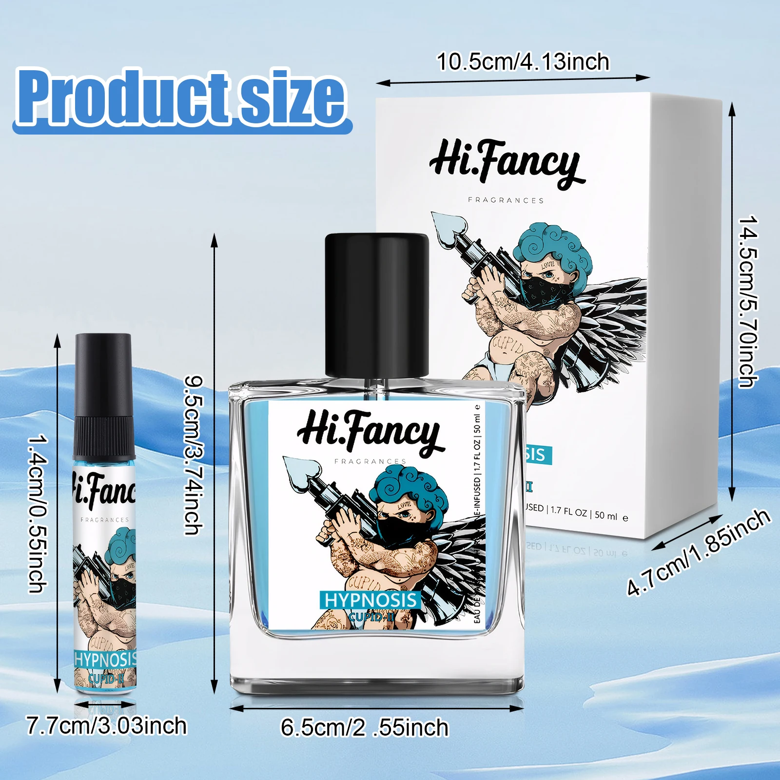 Ciao Fantasia 1/2 set 50ml Uomini Colonia Profumo Fragranze Toilette Fascino Rinfrescante Toilette Ipnosi Fragranze Per Incontri Viaggi