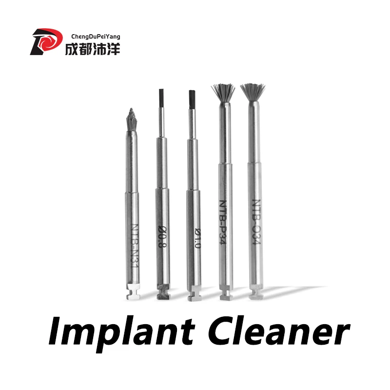 Titanium Brush Plant Surface Threads for Implant Restoration Maintenance Autoclavable