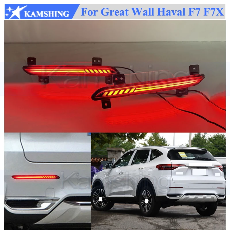 

Kamshing 1 Set Modify LED Rear Bumper Light Lamp For Great Wall Haval F7 F7X Rear Bumper Fog Light Fog Lamp Rear Foglight