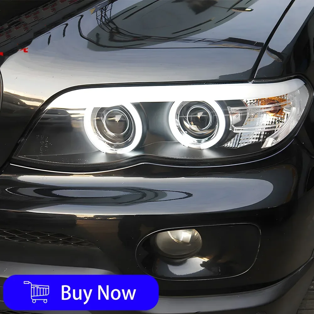 

Car Front Lamps For BMW X5 E53 2004-2006Auto Headlights Assembly Upgrade High Quality LED Projector Lens Tool Accessories