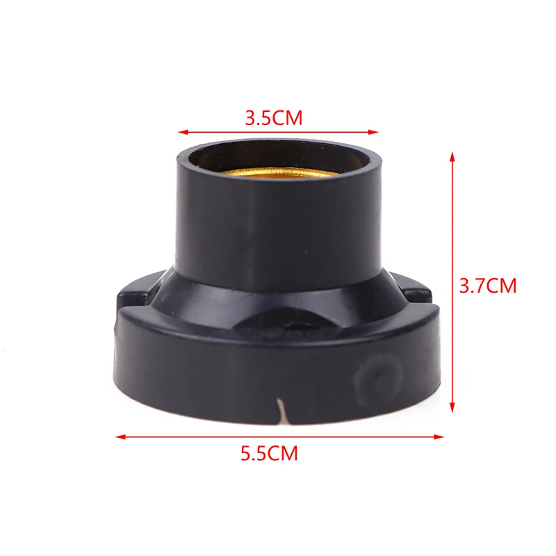 1PC DIY Desktop Small Screw Led Lighting Head Base Socket E27 Screw Round Conversion Flat LED Lamp Holder 6A