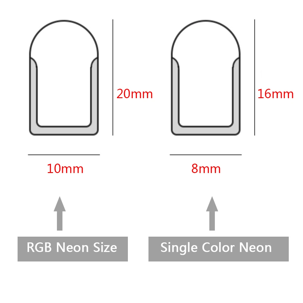 LED Strip EU 220V Neon Flex Rope Light Waterproof Outdoor Lighting 2835 120LEDs/m Ribbon Tape Flexible LED Neon Strip Night Lamp
