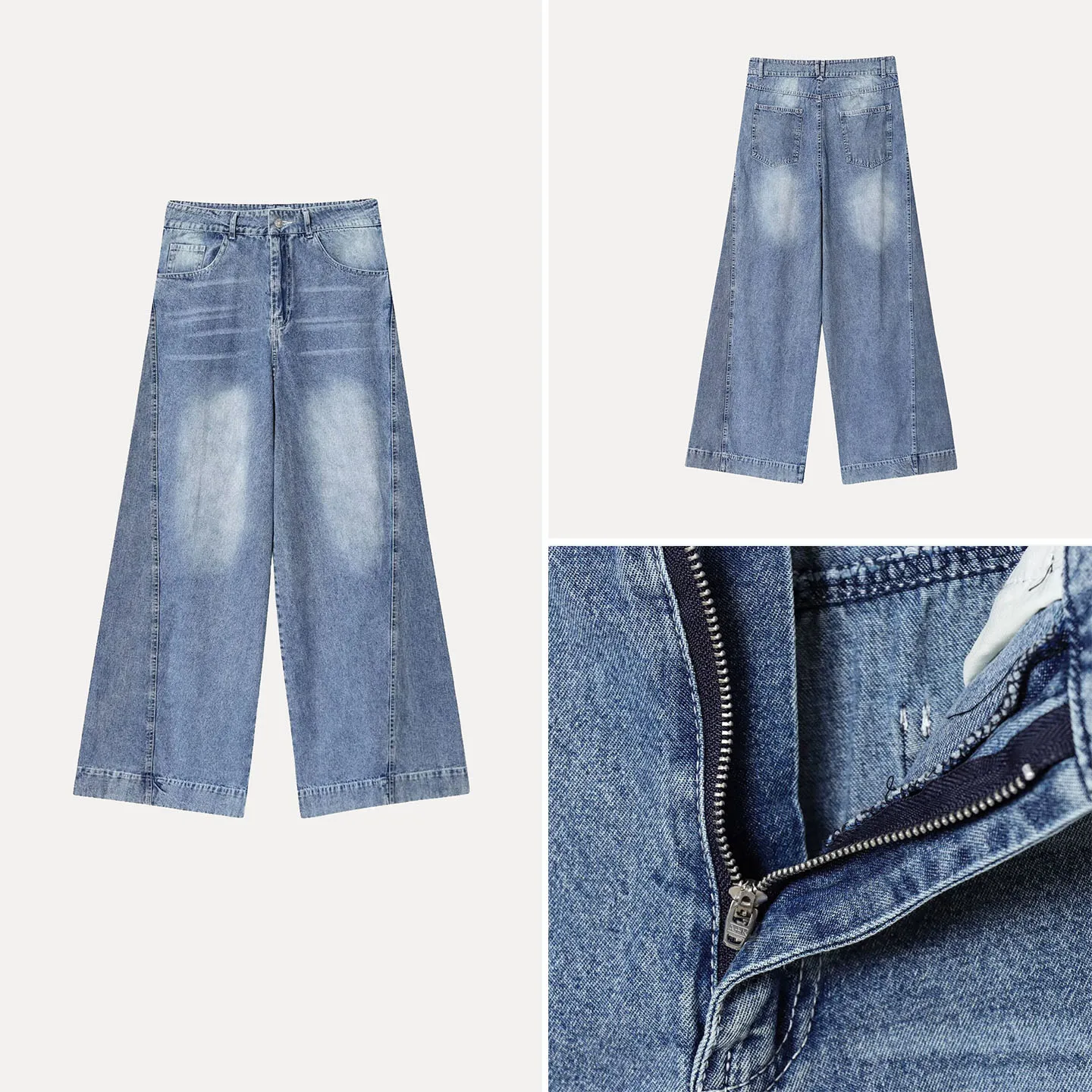 

2025 Autumn New Women's Loose Jeans Patchwork Personali Daily Casual Jeans High Waist Comfortable Fit Ladies Faion