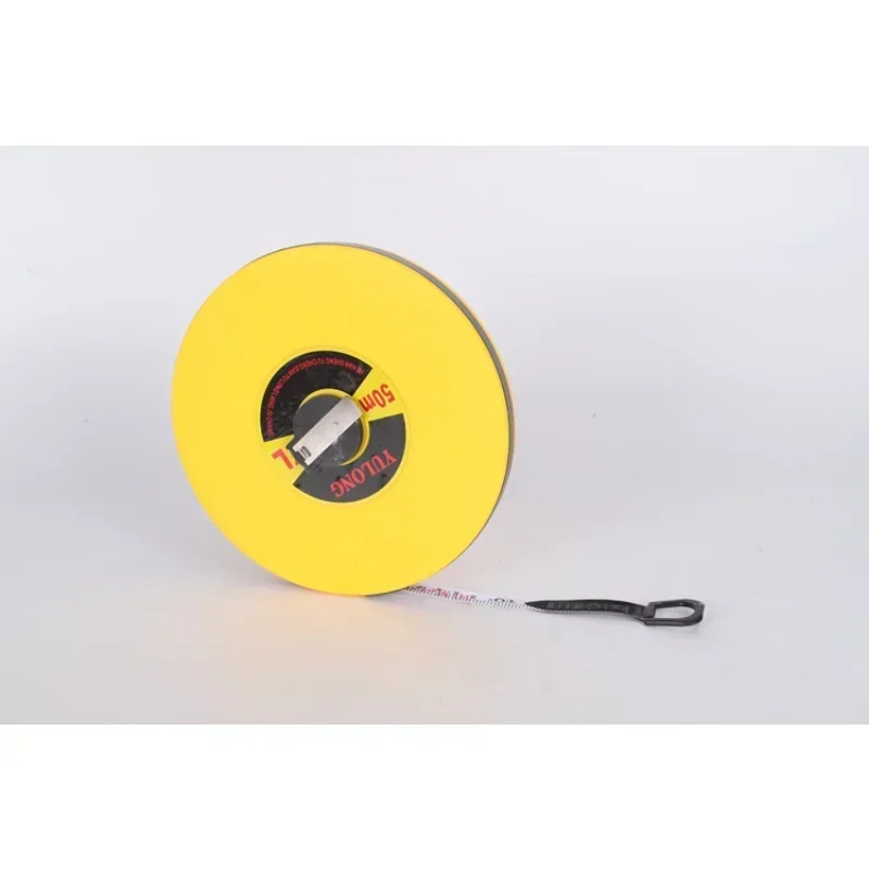 

Durable Measuring Tool, 30m Linen Fiber Tape Measure, Engineering Grade Ruler for Construction Measurement