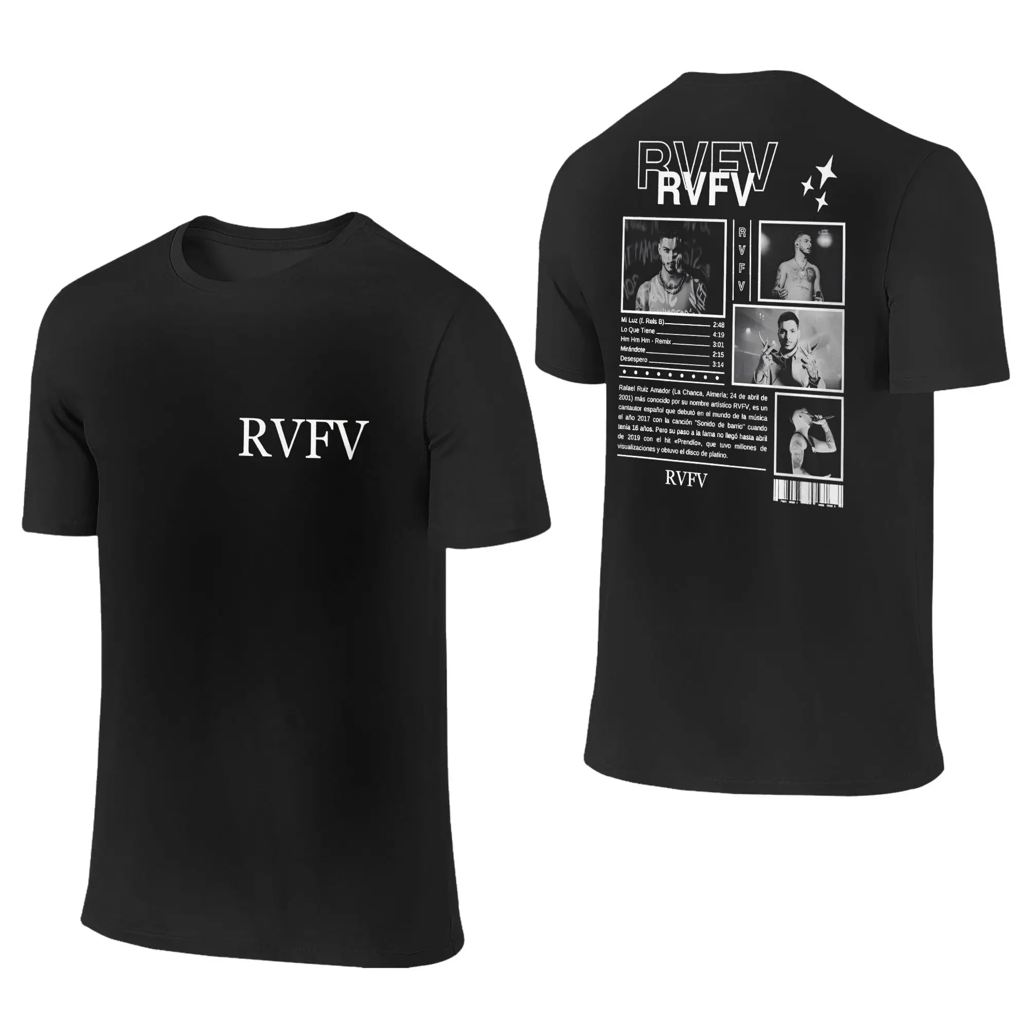 오버사이즈 티셔츠 래퍼 RVFV 엘티부론 투어 2025 코튼 티셔츠 힙합 티셔츠 남성용 여름 Y2K 재미있는 반팔 옷