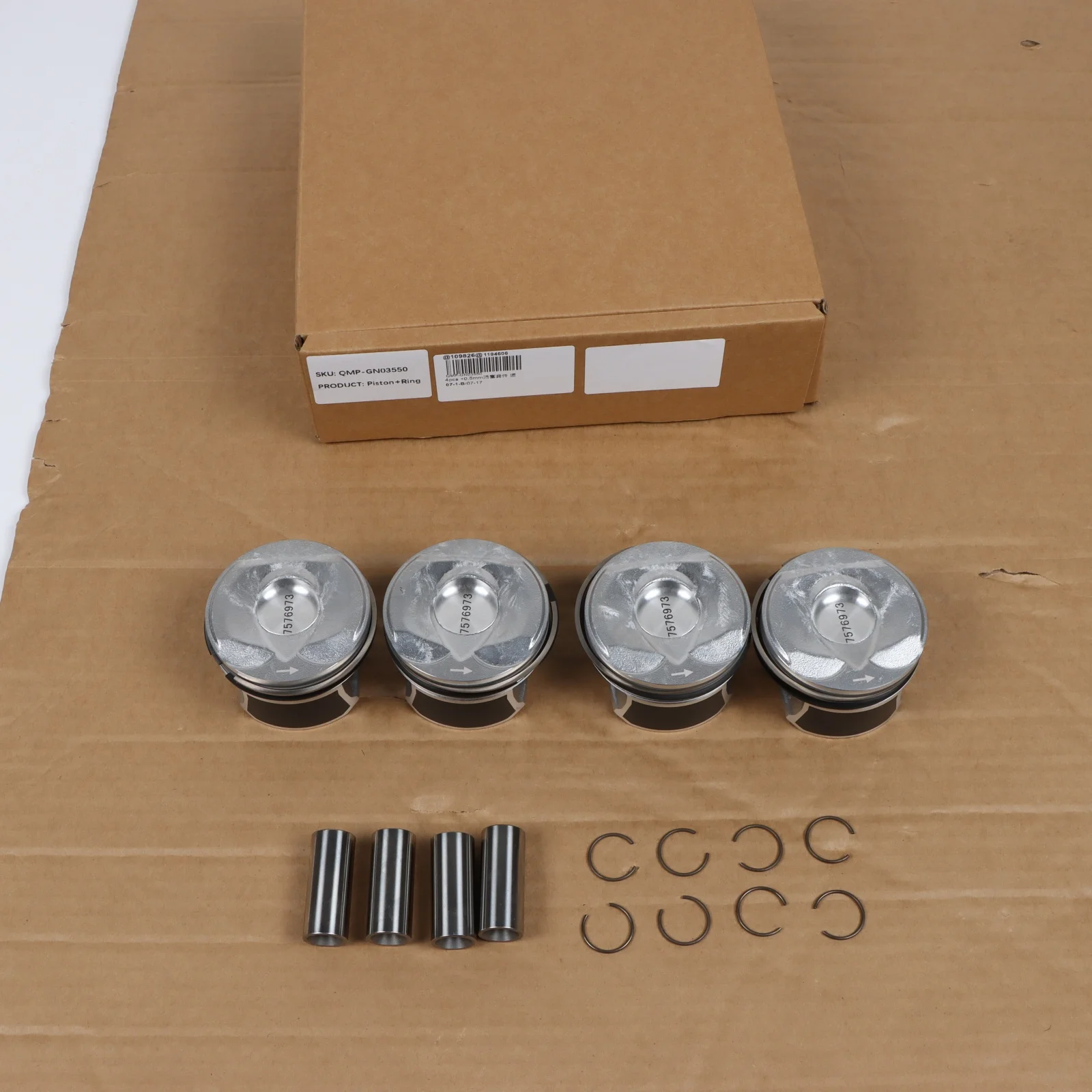 4 قطعة + 0.5 مللي متر المكبس وحلقة مجموعة 11257566019 ل 06-16 MINI N14 توربو كوبر كونتري مان محرك اكسسوارات السيارات أجزاء استبدال