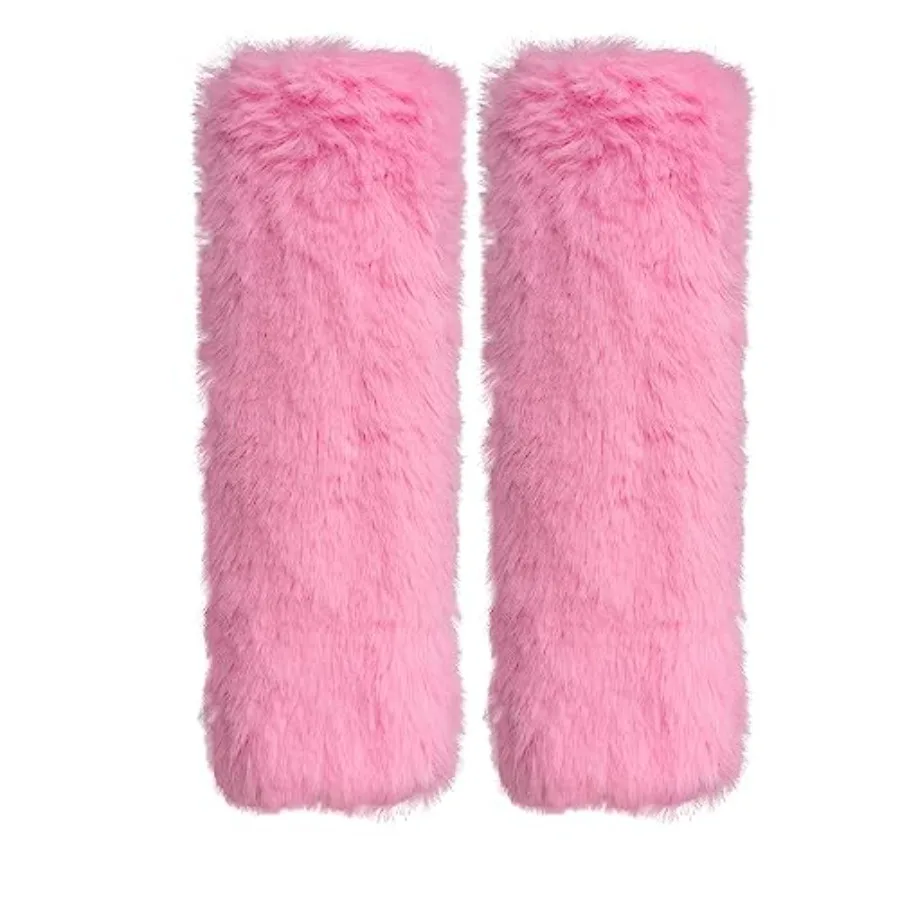

2-Pack Soft Plush Seatbelt Covers for - Comfortable Seat Belt Cushion for Newborns - Car Seat/Stroller Strap Accessories - Enha