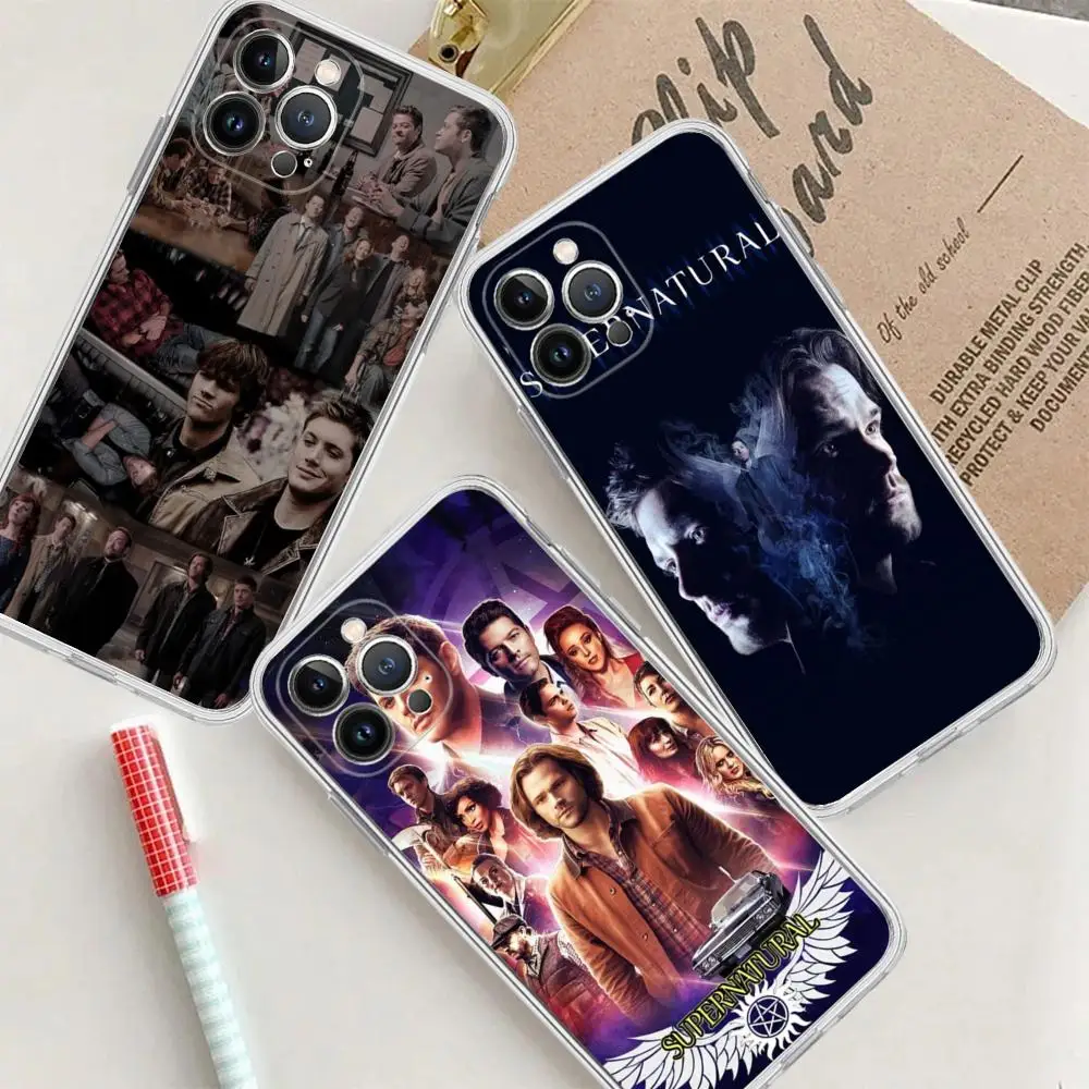 Supernatural tv show Phone Case For iPhone 15 14 13 12 Mini 11 Pro XS Max X XR SE 6 7 8 Plus Soft Silicone Cover