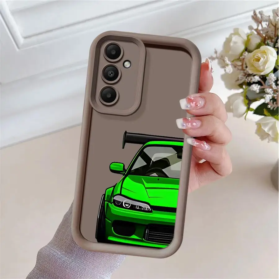 Japan JDM Sports Cars Phone Case for Samsung Galaxy A72 5G A73 A71A52s A54 A53 A52 A55 A35 A25 A15 A51 Soft Cover image 3