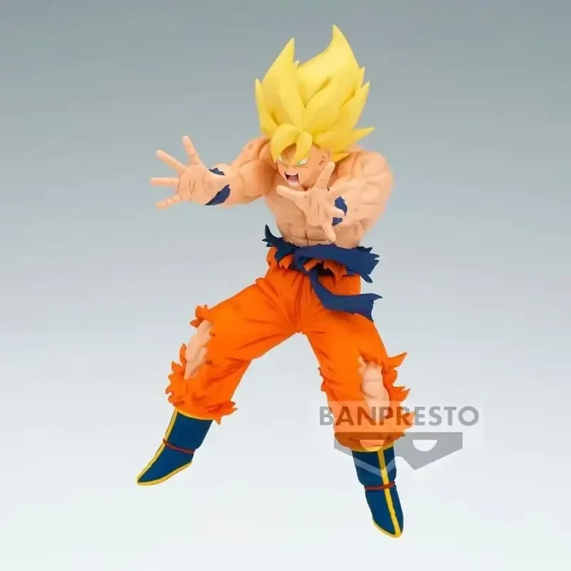 En Stock Bandai Banpresto Dragon Ball Z fabricantes de partidos Super Saiyan Son Goku figura de Anime modelo adornos coleccionables juguetes regalos