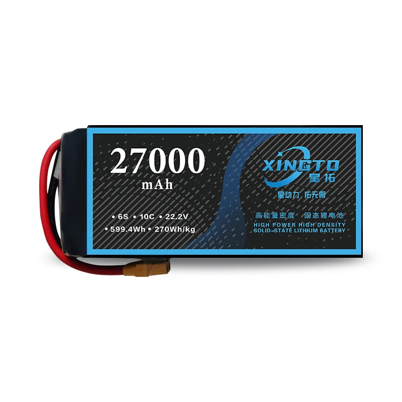 2023 New Solid State Lipo Battery 27000mah 10c 6s For Rc Aircraft Uav Drone Batter