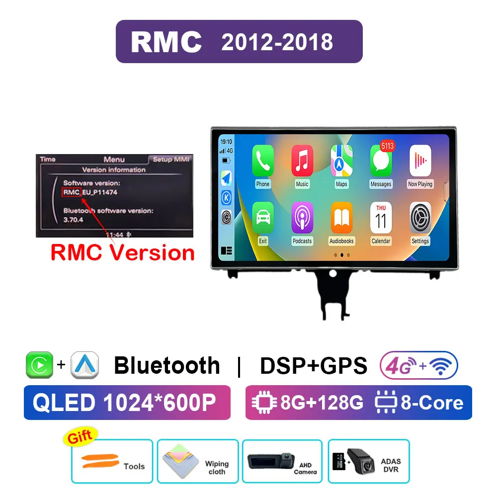 Android 16 für Audi A6 A7 C7 RS6 RS7 S6 2012 - 2018 Auto-Radio-Videoplayer IPS HD Touchscreen Bluetooth Carplay Haupteinheit WLAN