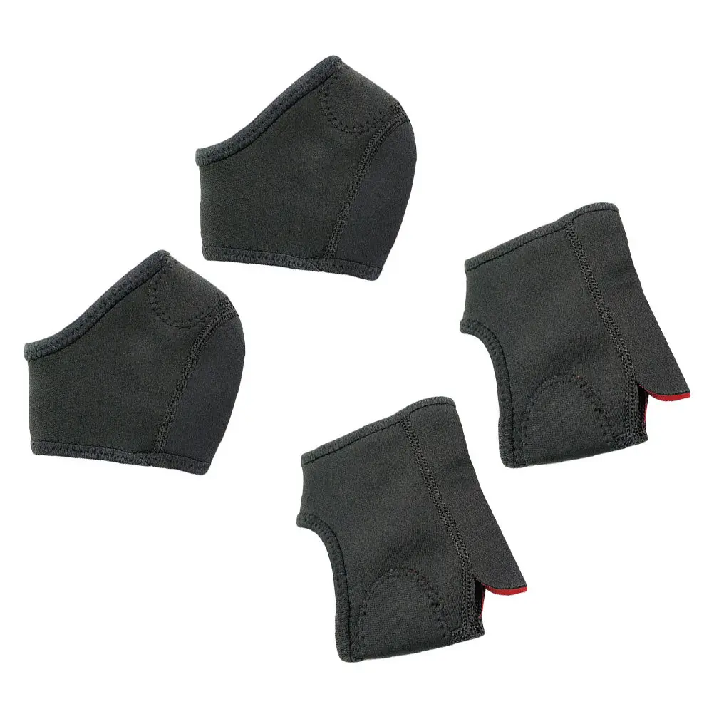 2Set Silicone Heel Sleeve Socks Breathable Open Toe Moisturizing Heel Care Protector Support for Cracked Heels Daily Use