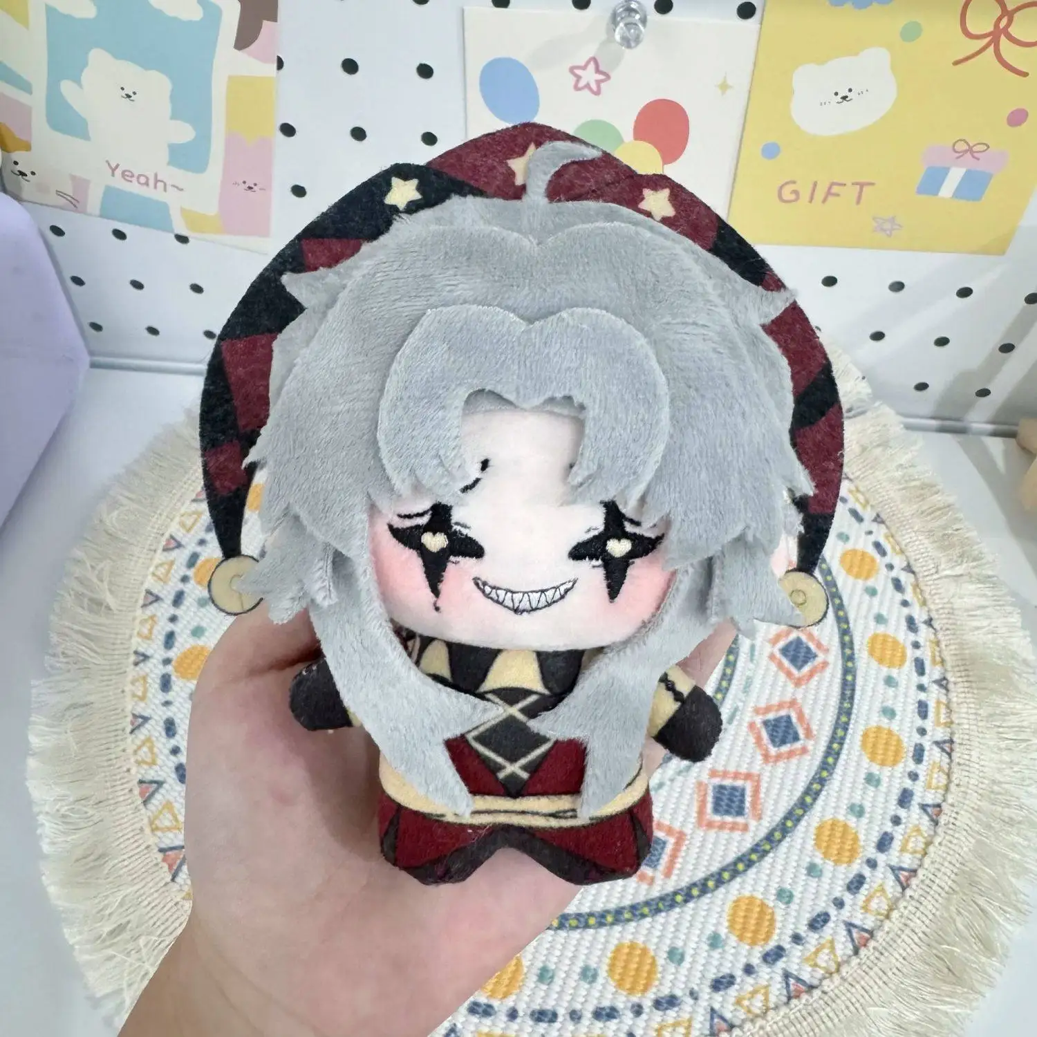 NEW 10cm The Freak Circus Freaks Pierrot Anime Cartoon Figure Backpack Doll Decora Christmas Gifts