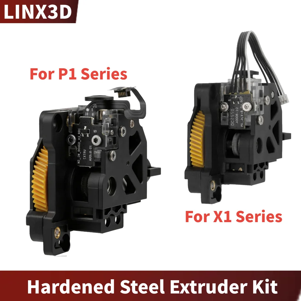 Hardened Steel Extruder Gear Unit for Bambu Lab X1 X1C P1P P1S Hotend Extruder Replacement High Strength 3D Printer Accessorie