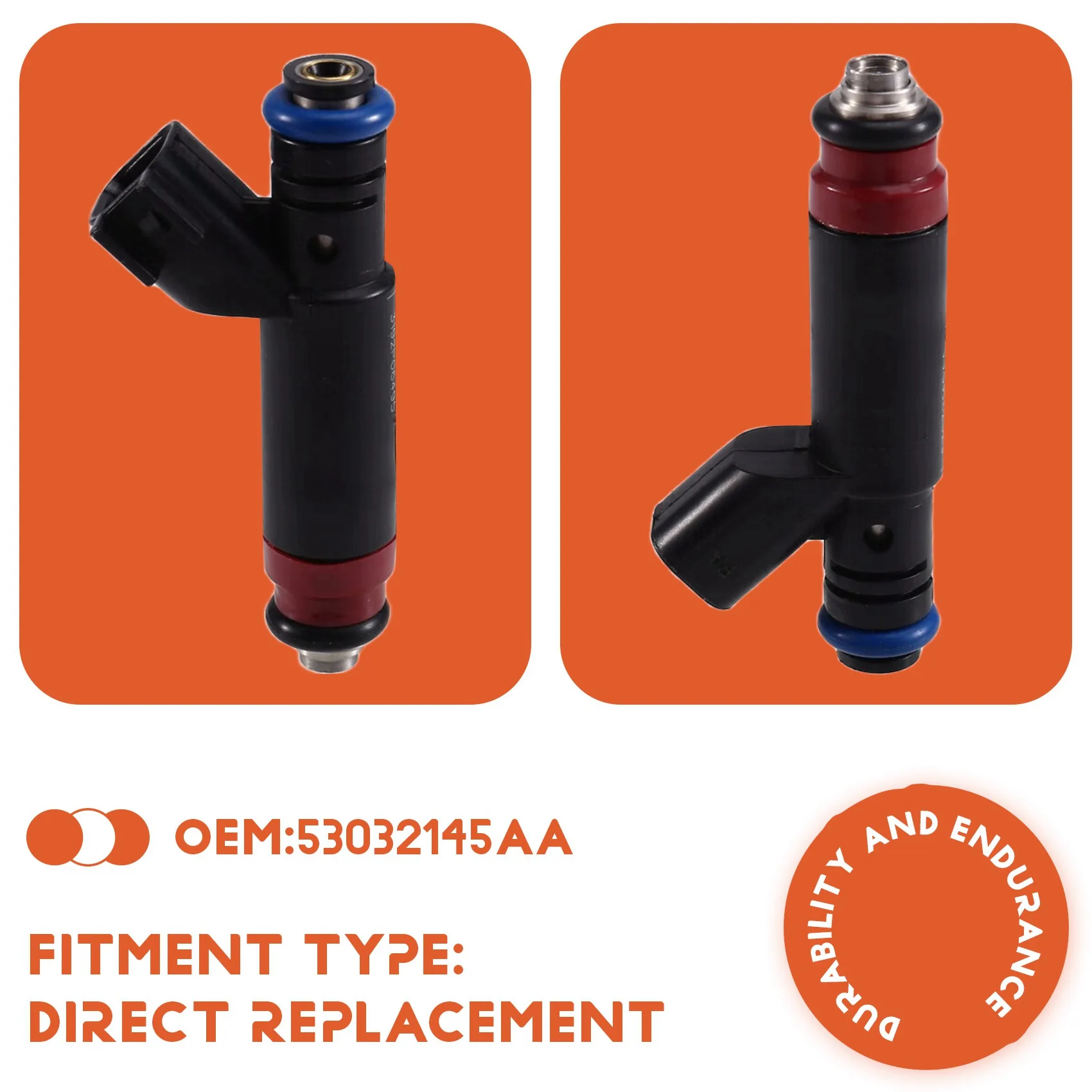 Precise 2X 53032145AA Car Fuel Injectors For Dodge Ram 1500 2002-2003 4.7L V8 Dakota Fuel Injection Nozzle Auto Accessories