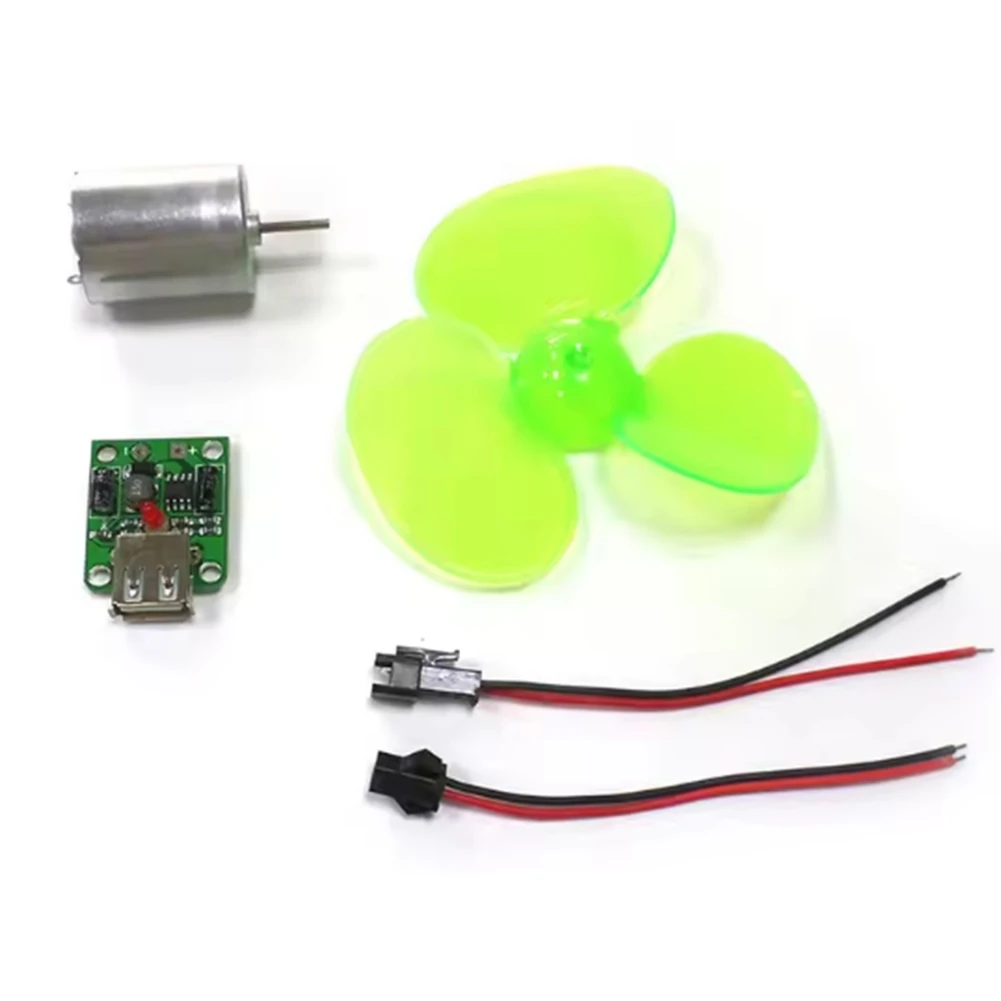 BHBL Portable Wind Power Generator Set Turbine Motor Alternator Self-Generation Emergency Phone Charger Physics Experiment