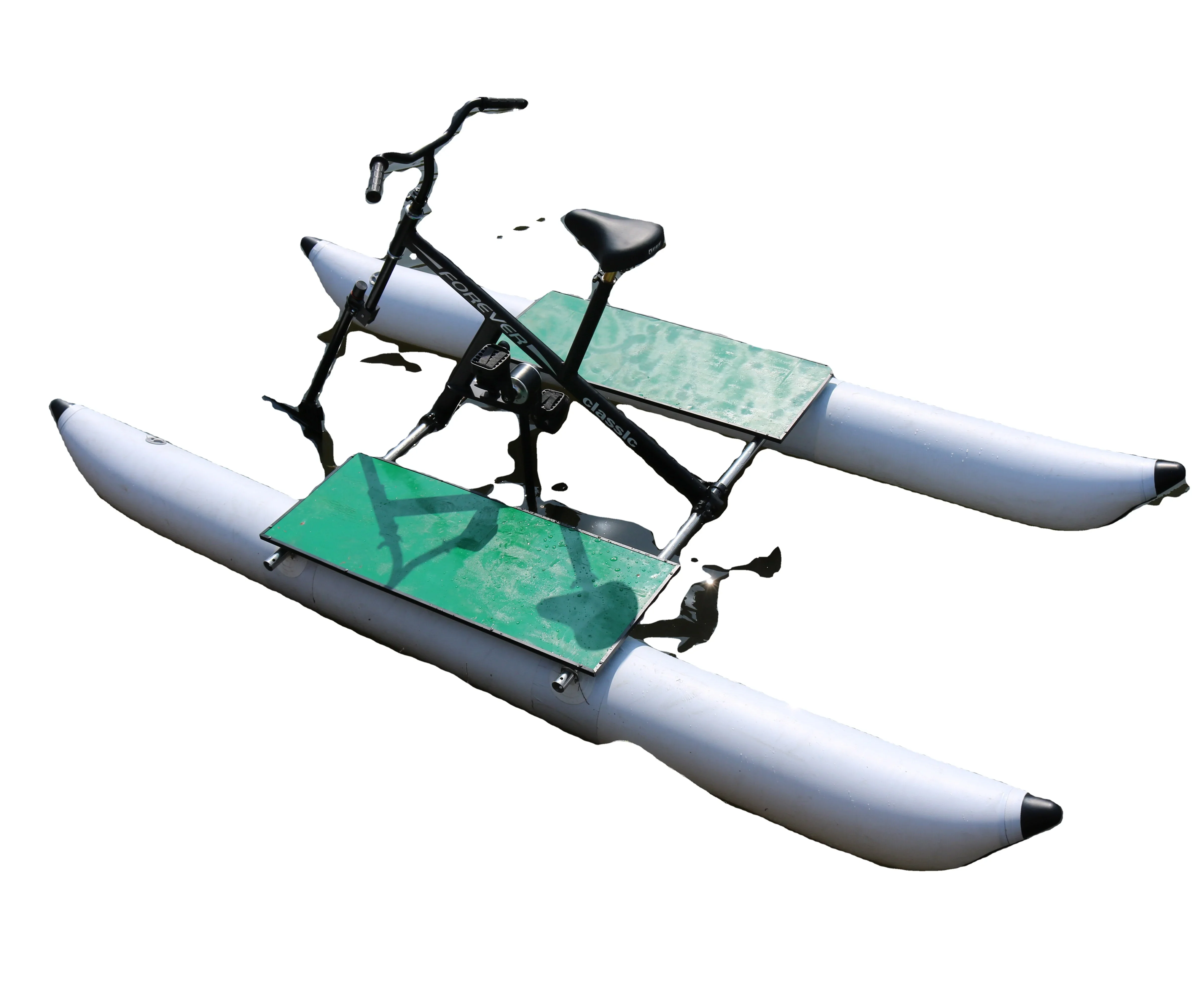 

New arrival pvc pontoons inflatable pedal water bikes water bicycle motorized bicycle engine water