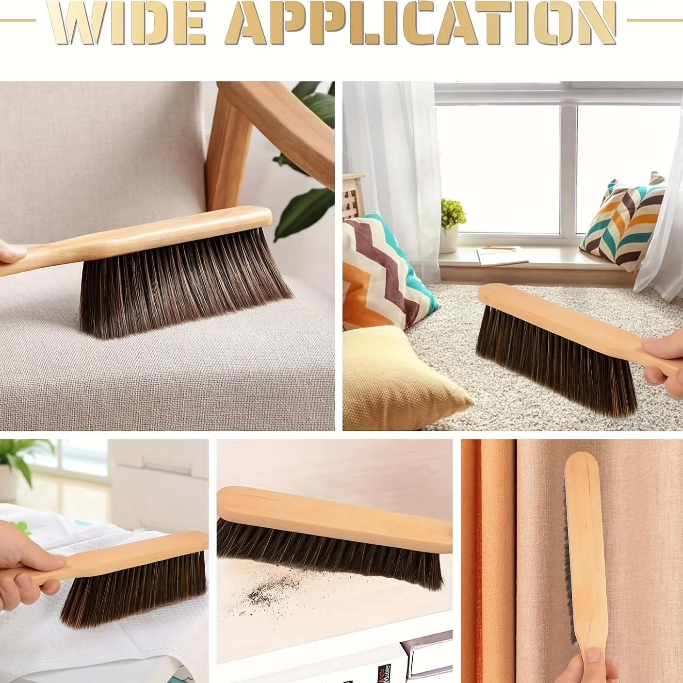 مكنسة محمولة عالية الجودة بمقابض، وفرش إزالة الغبار اليدوية متعددة الوظائف، وفرش تنظيف السيارة #6