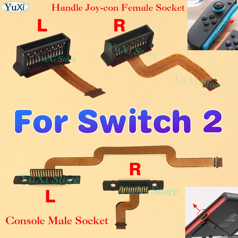 

For Switch 2 Joy-Con Handle Left Right Slide Block Linker For NS 2 Console Original Host Link Block Male Socket Repair Part