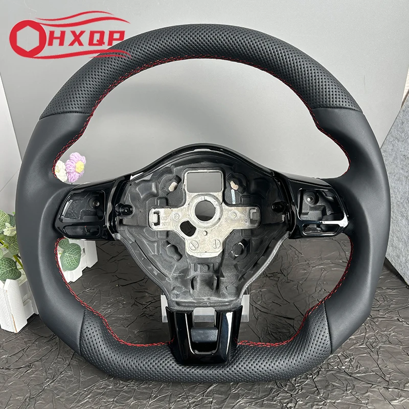 Steering Wheel For Vw Golf 6 GTI GTD R 2009-2013 Polo GTI Tiguan Passat R-Line Models Car Accessories