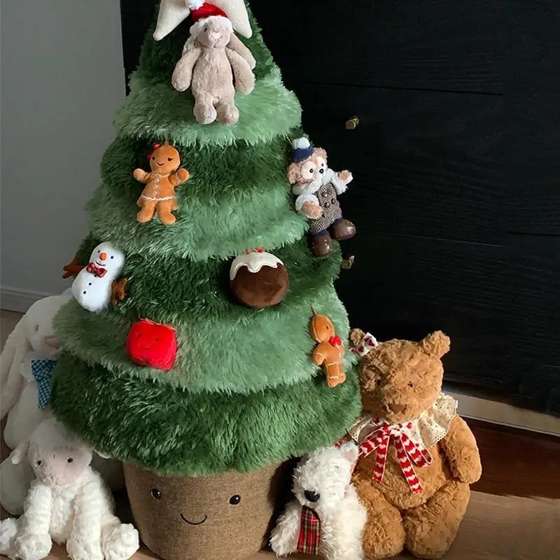 In Stock Christmas Tree Dolls Plush Toys Living Room Ornaments Christmas Dolls Gifts Scene Decoration Photo Props Children Gifts