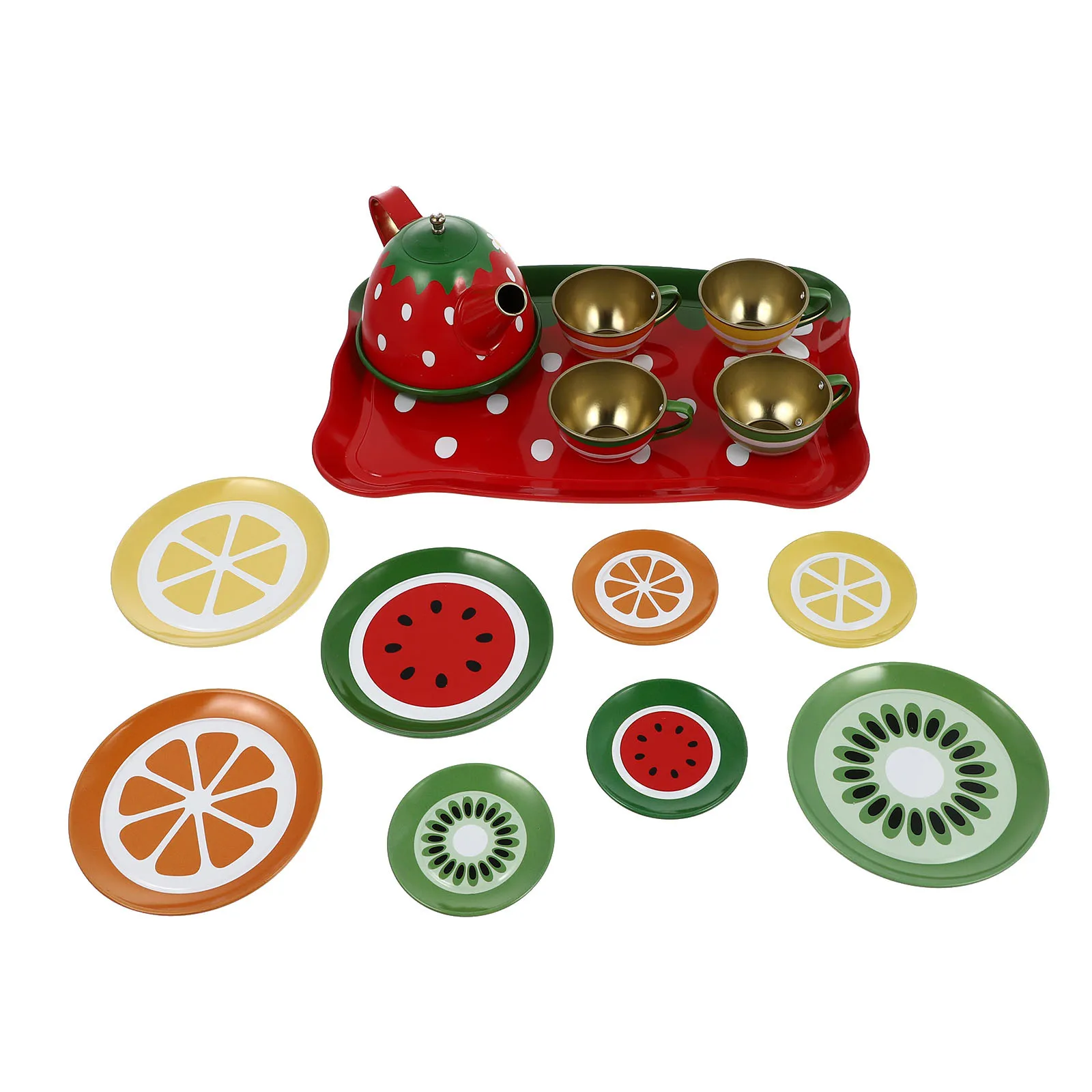 1Set Simulation Tea Ware Plaything for Kids Mini House Decor Imitation Teapot Creative Educational Gift Children Hand-Eye