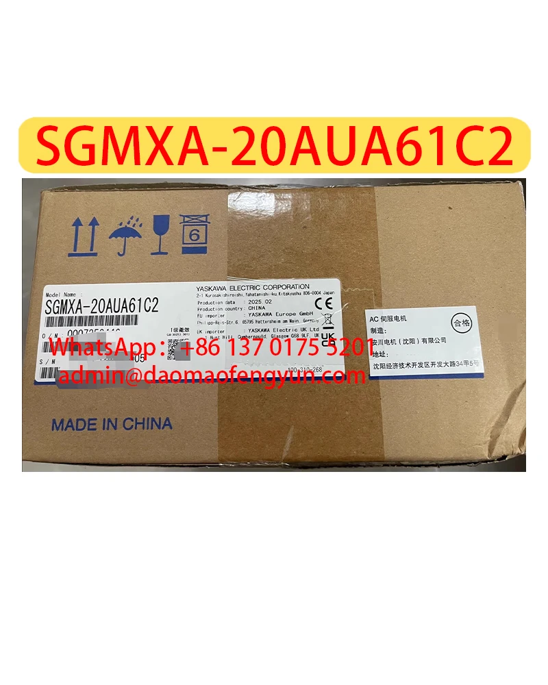 

SGMXA-20AUA61C2 Совершенно новый серводвигатель, мощность 2 кВт, быстрая доставка, SGMXA 20AUA61C2