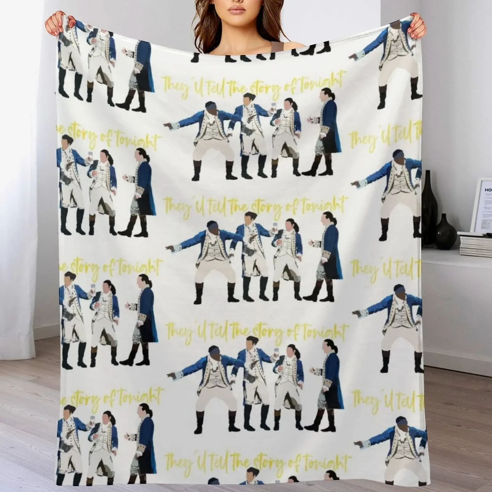 

Story of Tonight Throw Blanket Luxurious Soft Fuzzy Blanket for Sofa Bed