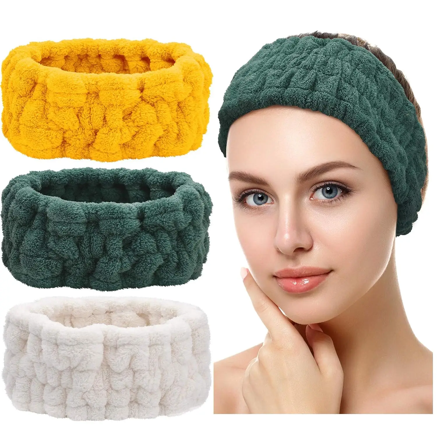 Face Wash Headband Makeup Single Circle Coral Velvet Hair Cover Sports Yoga Hair Accessory For Women