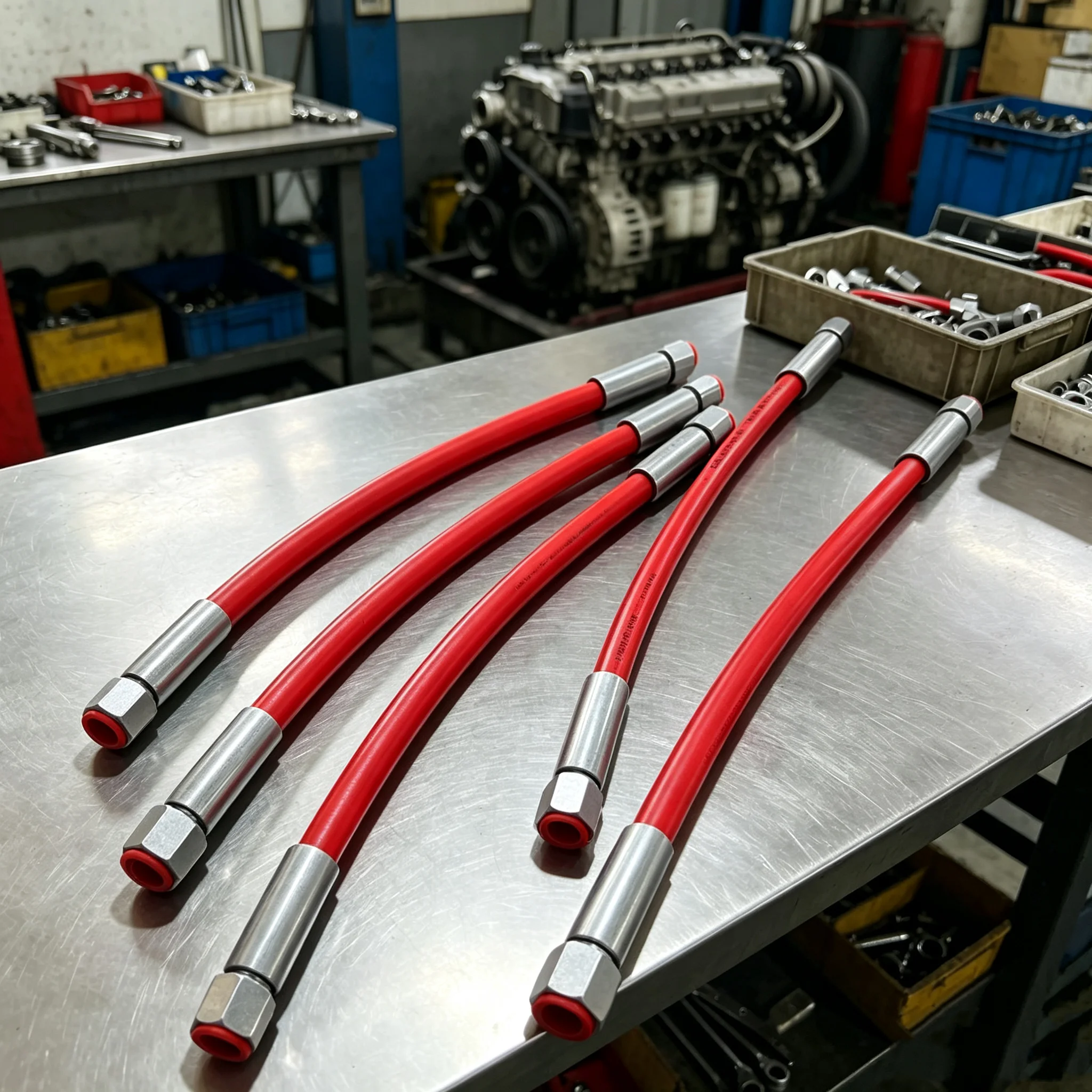 3300Bar High Pressure Flexible Oil Tube 400‑1000mm Burst Pressure 7000Bar For Common Rail Test Bench Soft Pipe Spare Parts