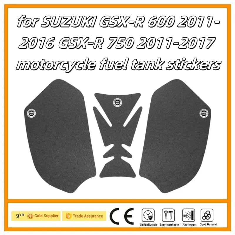 

Motorcycle Sticker Tank Non Slip Tank Traction Side Pad Protective Decal for SUZUKI GSX-R 600 2011-2016 GSX-R 750 2011-2017