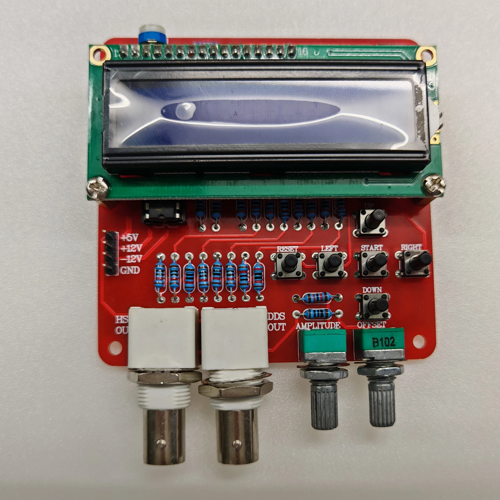 DDS function signal generator, pulse sine wave, triangular wave, square wave, sawtooth noise generator  J