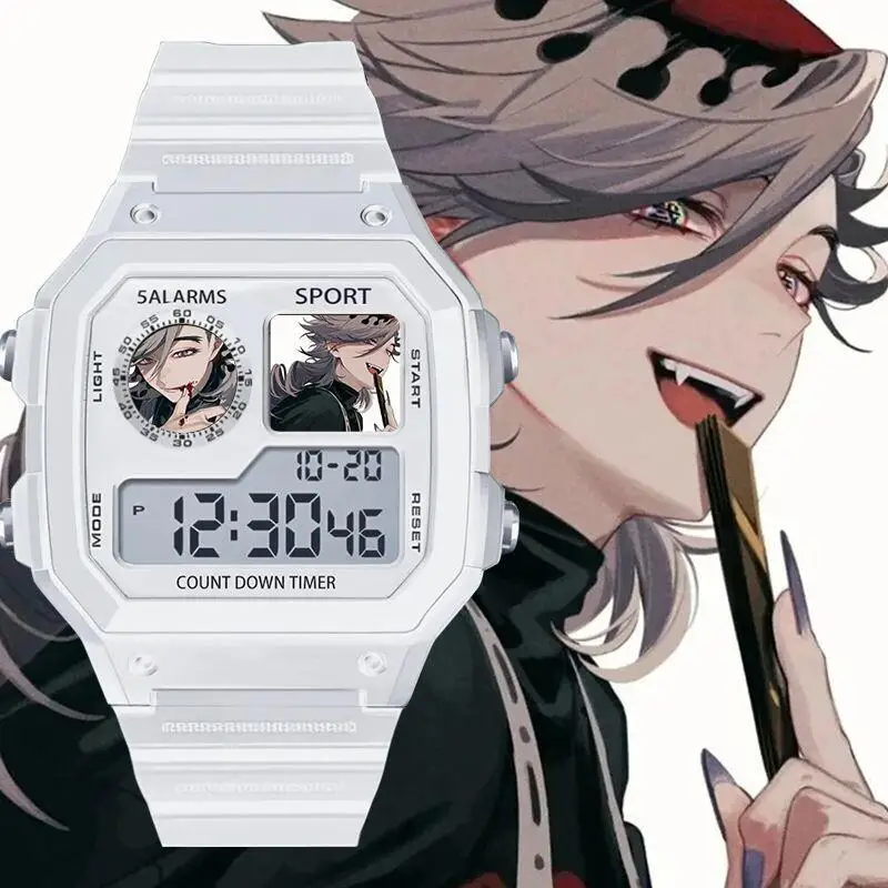 Demon Slayer Anime Cartoon Watch Digital Douma Peripheral Goods Quartz Watch Smart Waterproof Student Creativity Birthday Gifts