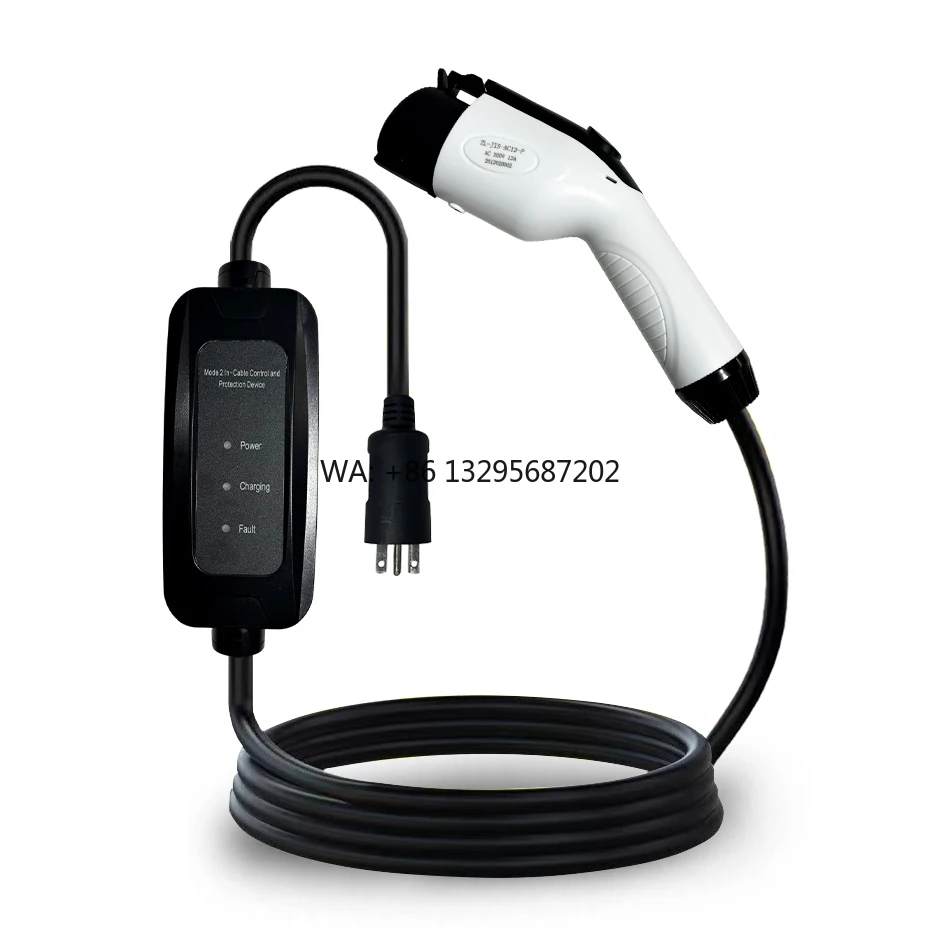 

Japanese J1772 Type 1 PSE Certified 1.5KW 2.4KW 12A 125V 200V Electric Vehicle Portable EV Charger PHEV with 2PNCT Cable