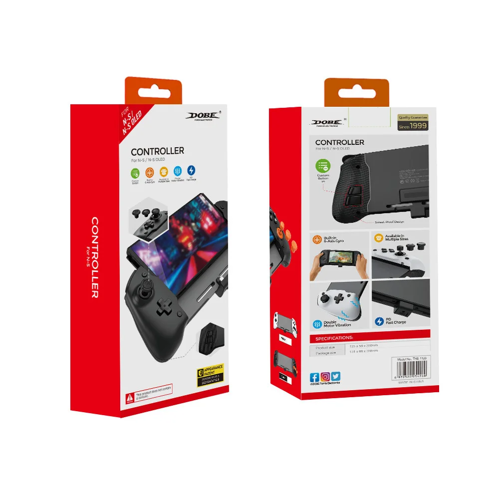 

For Nintendo Switch Gamepad Controller Handheld Grip Double Motor Vibration Built-in 6-Axis Gyro for Switch OLED TNS-1125