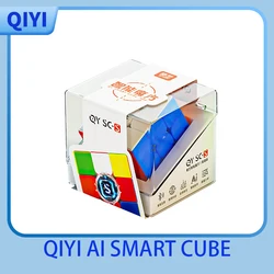 Qiyi Cubo inteligente 3x3 Cubo mágico magnético de velocidad sin pegatinas juguetes profesionales Qiyi AI 3x3 Speedcube Cubo mágico rompecabezas