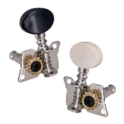 6Pcs White Black Classical Guitar Strings Button Tuning Pegs Keys Tuner Machine Heads Musical Instruments Accessories Parts