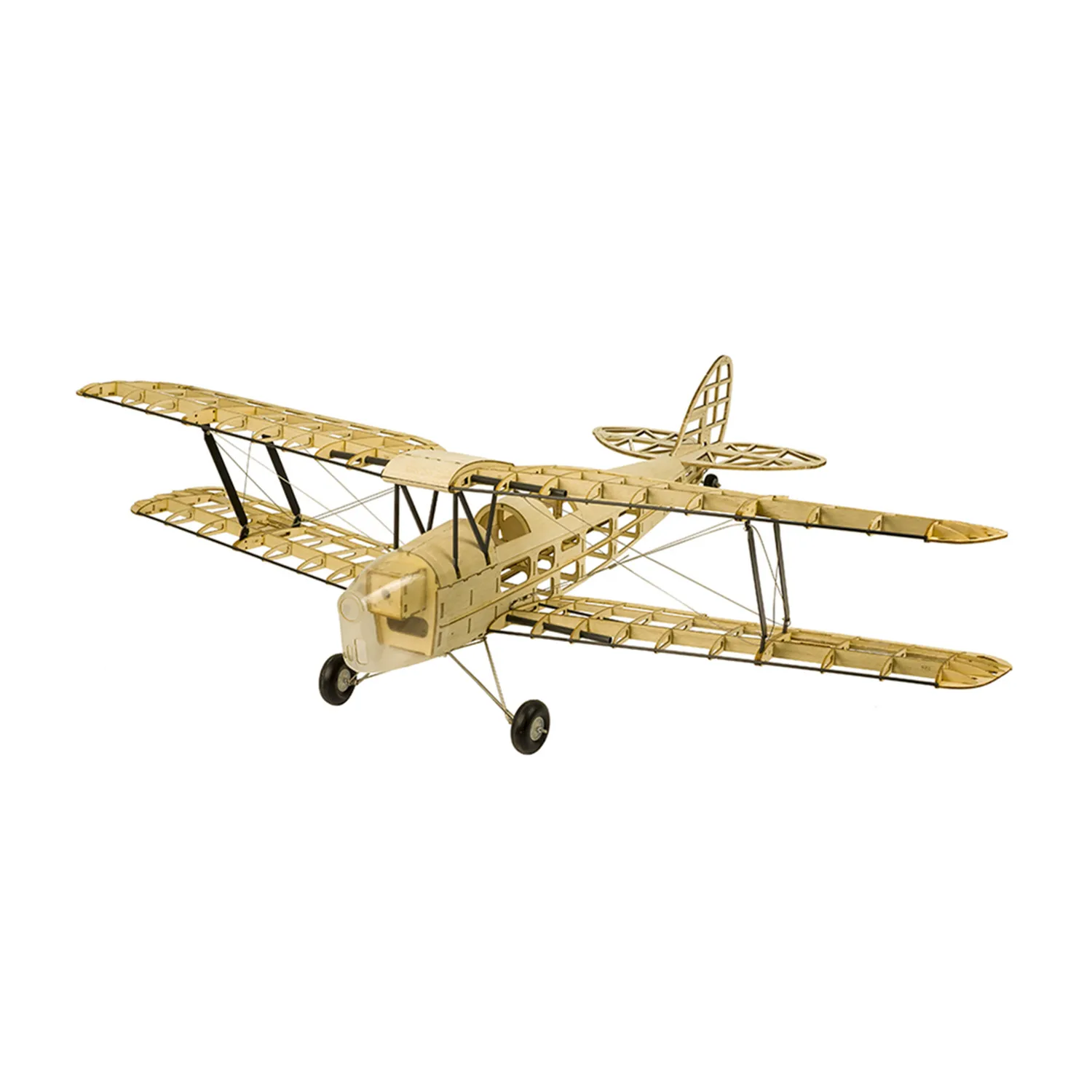 De Havilland DH82a Tiger Moth 980mm Balsa Wood RC Airplane Kit, Laser Cut Scale Model for Adults Hobby & Aeromodelling