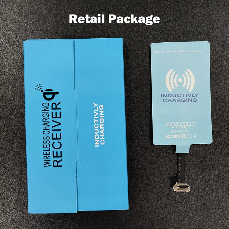 External Type-c Wireless Charger Receiver For Xiaomi Redmi Note 7 8 8T 9S 9 10S 10 Pro Max