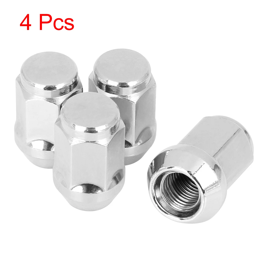 X Autohaux 4PCS Car Wheel Nut Caps Screw Bulge Acorn Cone Racing Bolt Head Cover Anti-Theft Lug Nuts Bolts M12/14x1.5 M12x1.25